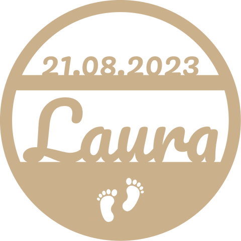 Türschild «Babyfüsse»